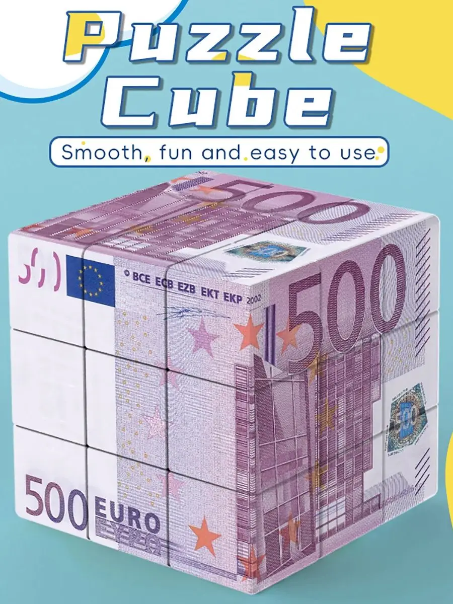 Cube magique 3x3x3, imprimé UV 3D, puzzle anti-Stress, jeu professionnel de vitesse lisse, jouet pour enfants, cadeau, 500 euros