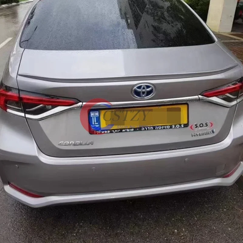 For Toyota Corolla Car Accessories Spoiler 2019 2020 2021 ABS Material Sedan Auto Trunk Rear Lip Wing Tail Fin Refit