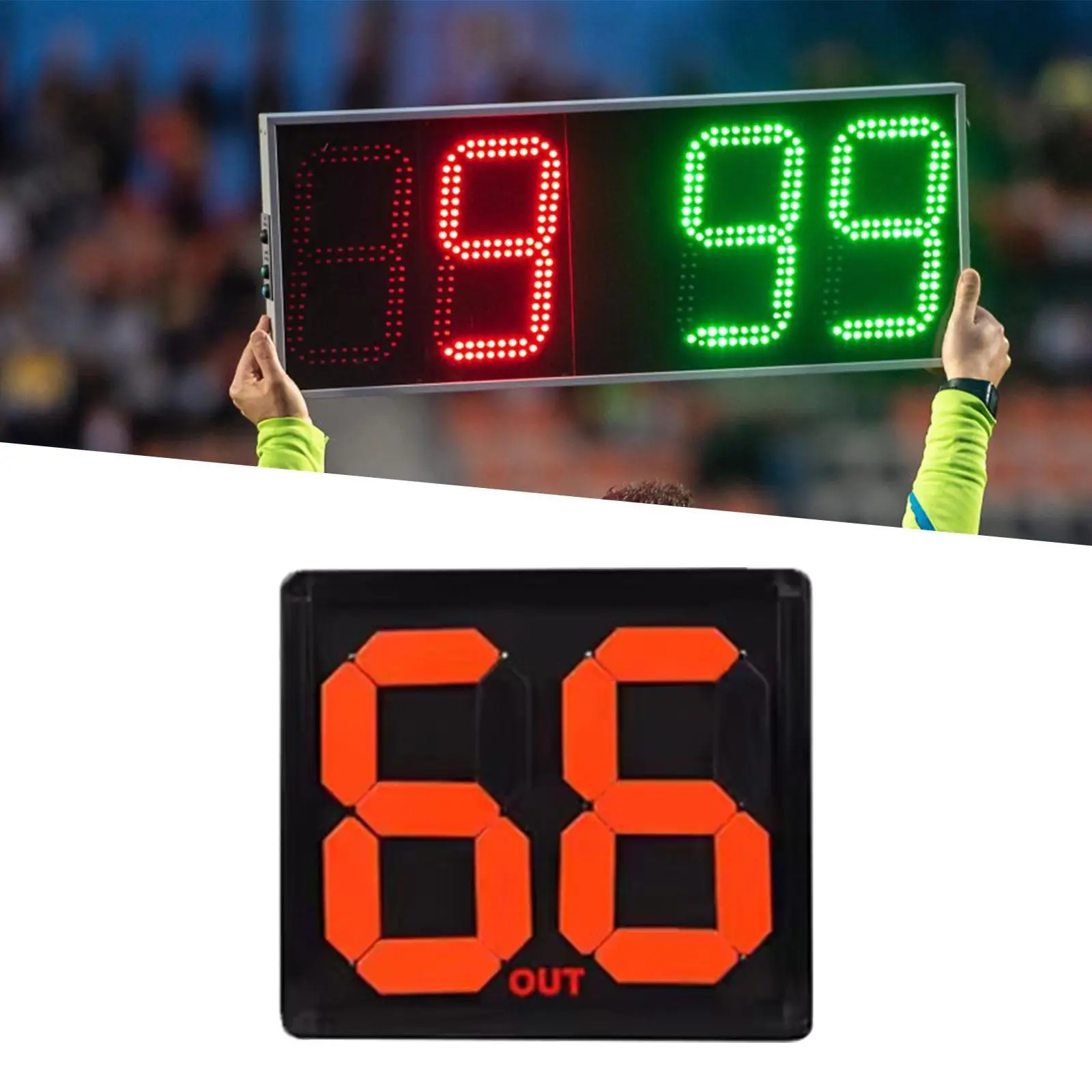 Soccer Football Substitution Board Referee Score Cards Electronic Scoreboard