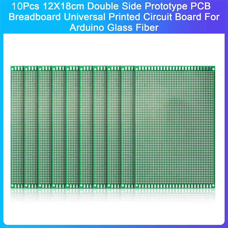 10 шт. 12X18 см двухсторонний прототип печатной платы макетная плата универсальная печатная плата для Arduino стекловолокно