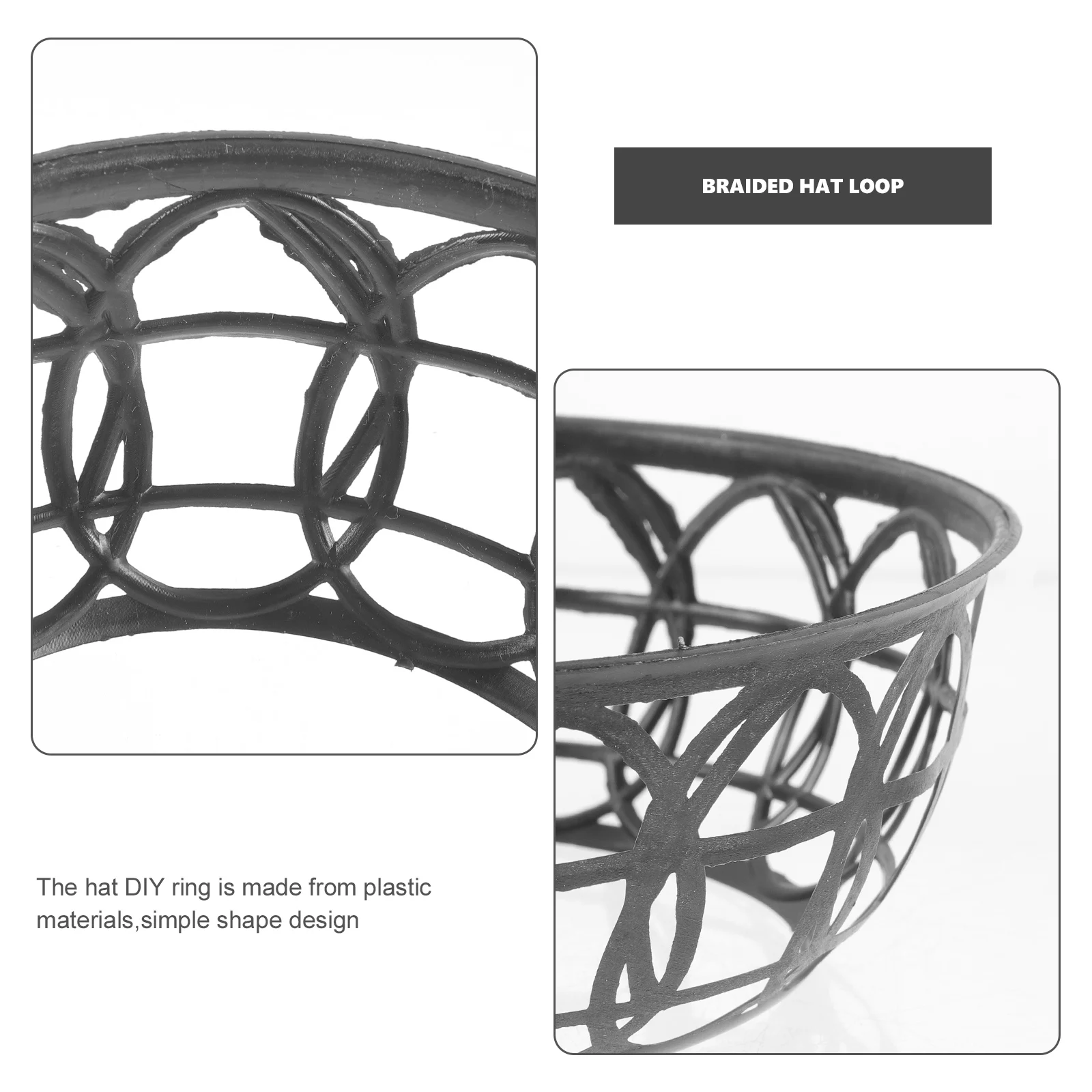 

6 Pcs Bucket Hat Hats Support Material Woven Plastic Ring Insert Keep Shape Farmer Diy