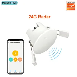 Smart Life Zigbee / WiFi Millimeter Wave 24GHz Radar Human Presence Detector Motion Sensor Luminance Distance Detector AC