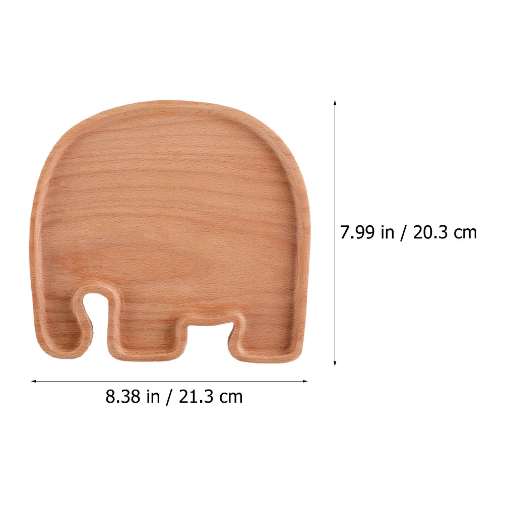 

Solid Wood Fruit Plate Multi-Function Cartoon Design Bread Snack Tray Household Wooden Serving Container Dessert Food Storage
