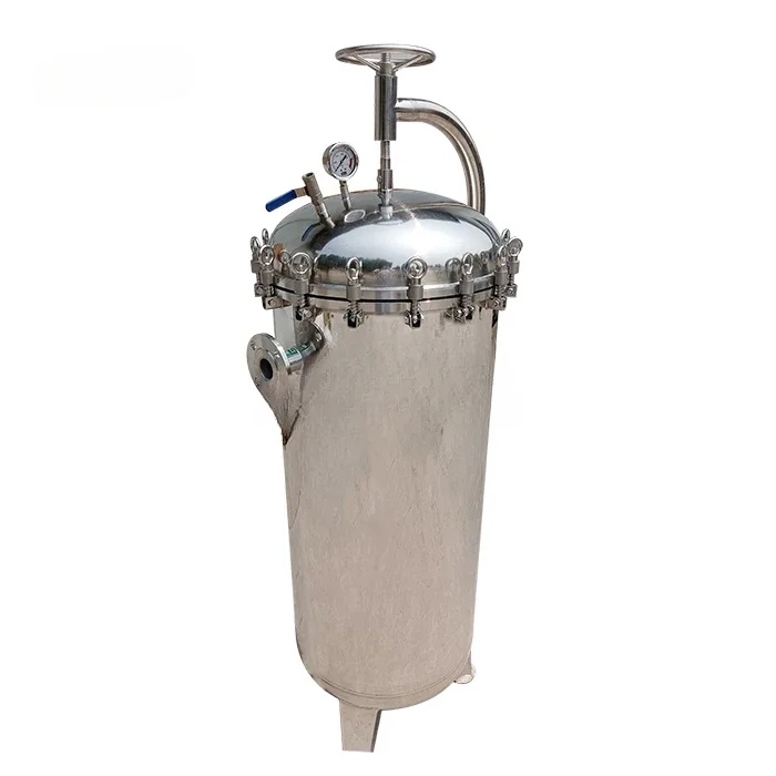 Stainless Steel Sanitary High Flow 20'' Multi pleated Cartridge Filter Housing