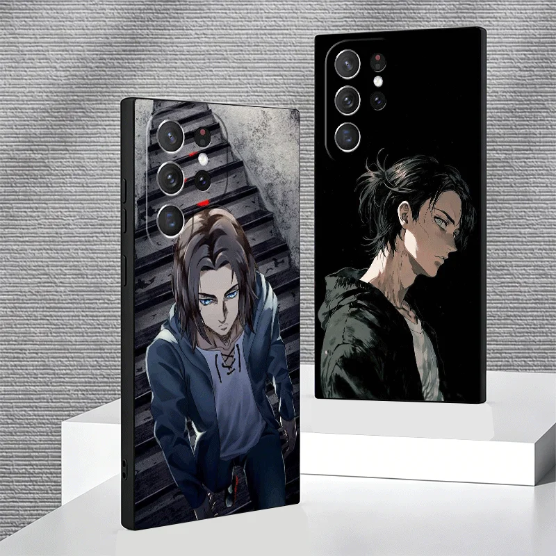 A-Attack On T-Titan Eren Yeager Phone Case For Samsung Galaxy S24 S25 S26 Ultra S23 Plus S22 S21 FE S20 + Edge Pattern Customize