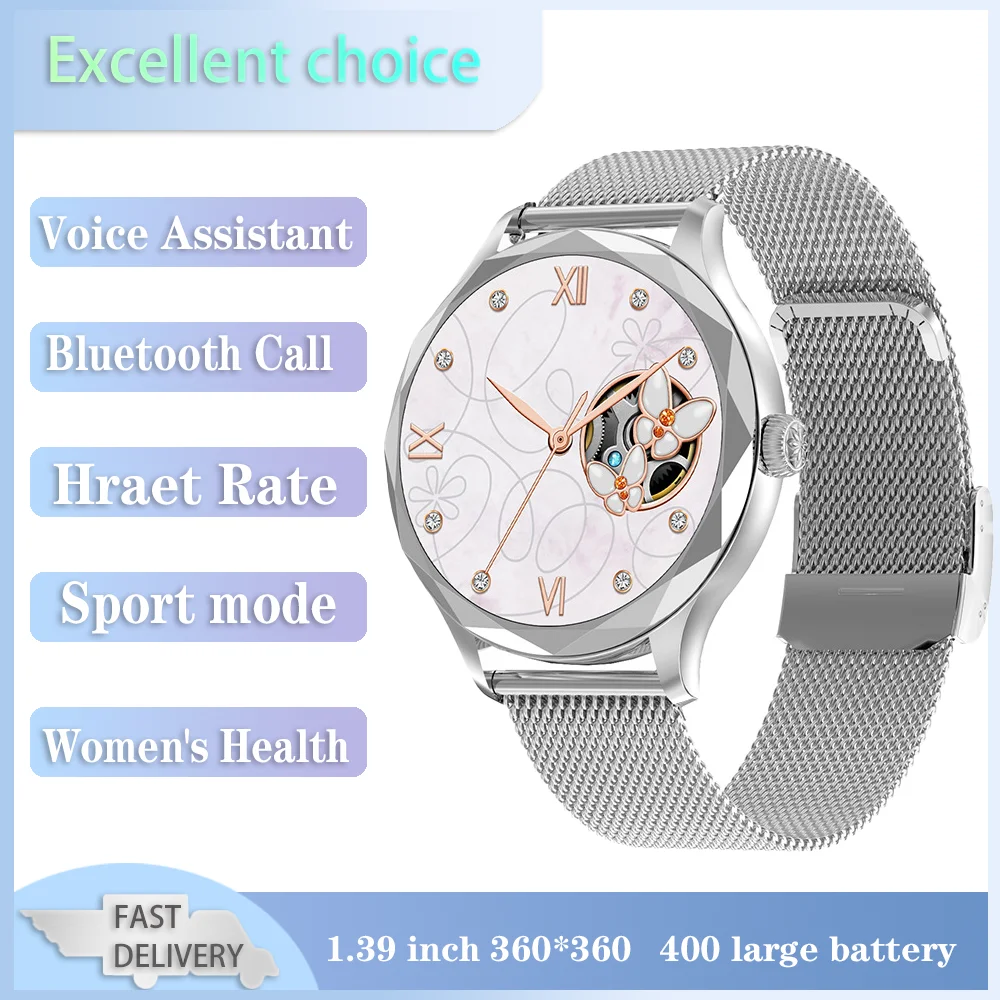 Xiaomi Youpin Smart Watch Bluetooth Call Voice Assistant Waterproof Women's Wristwatch Heart Rate Monitor Sport Fitness Bracelet