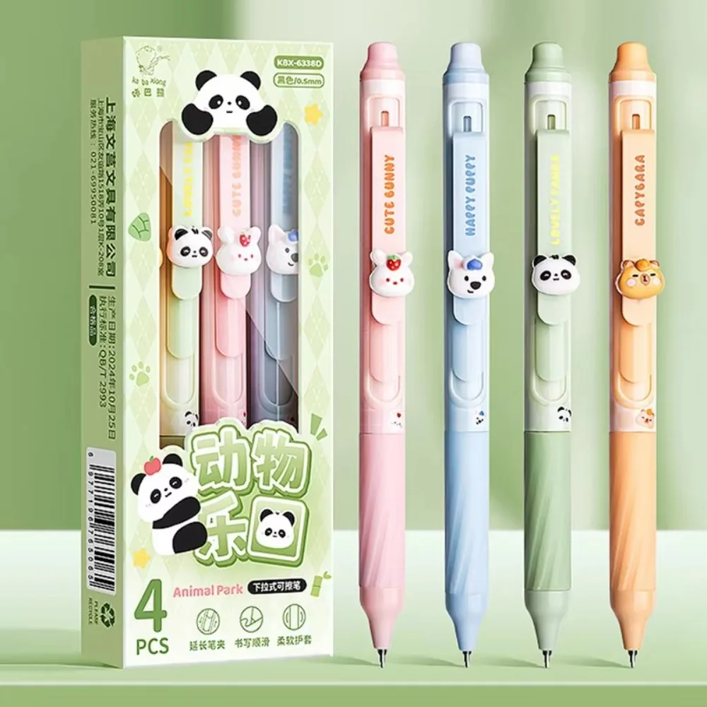 

4pcs Creative Cute Erasable Pens INS Black/Blue Ink Erasable Gel Pen 0.5mm Aesthetic Neutral Pen Writing Supplies