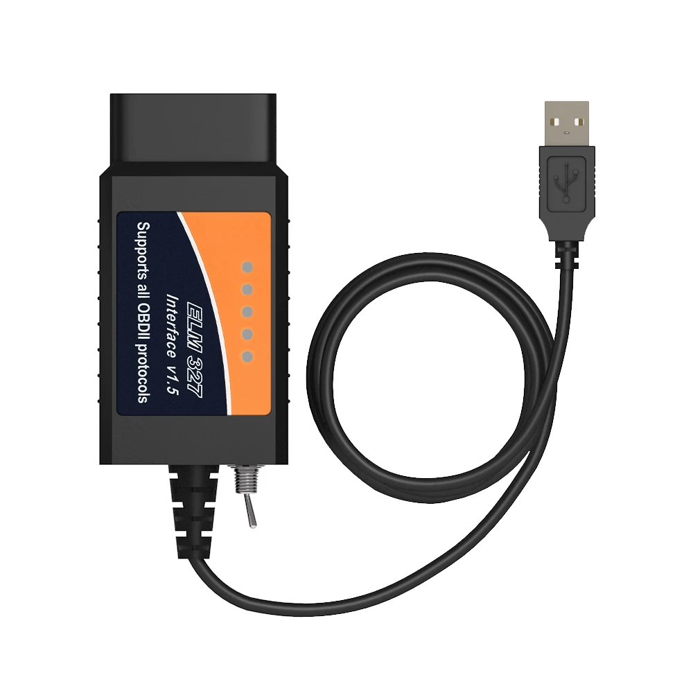 

Оптовая продажа с фабрики USB ELM327 V1.5 OBD2 с PIC25K80 и FT232RL, совместимый с HS/MS CAN BUS для Ford
