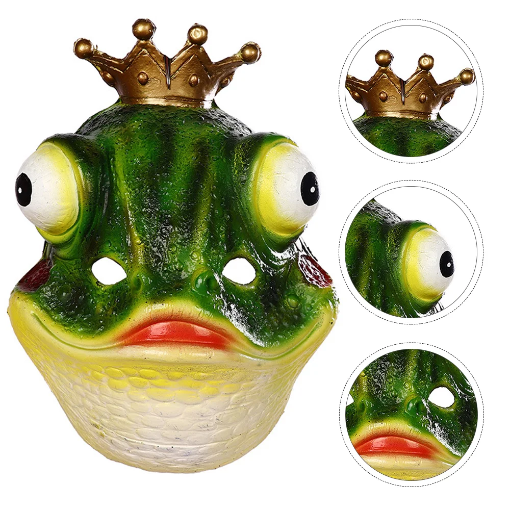 Frog Mask Party Headdress Funny Headwear Cover Headgear Wacky Cosplay Frogs Shaped Props Masquerade