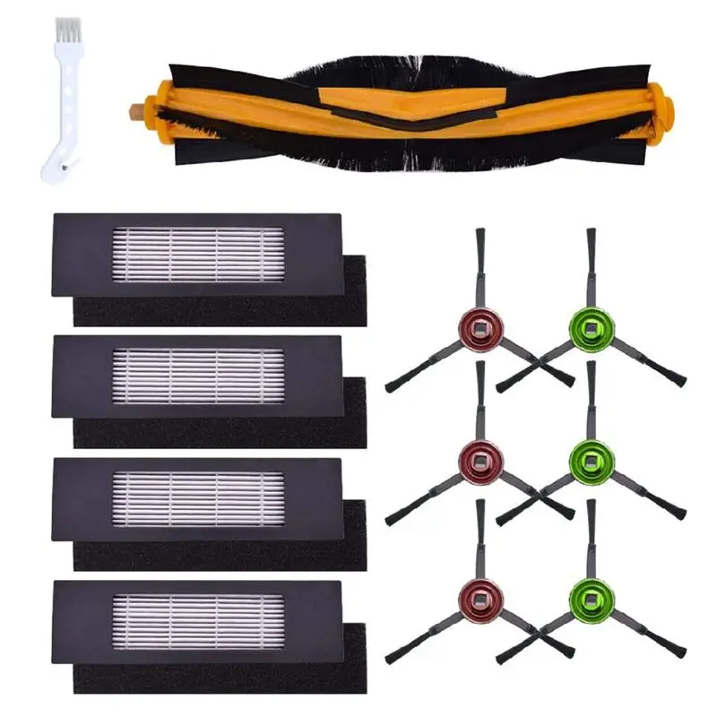 

ABWZ-Replacement Parts For Ecovacs Deebot Ozmo 920/950/T5/T8 T8MAX T8power T8aivi T8+ - Main Brushes, Side Brushes Accessory Kit