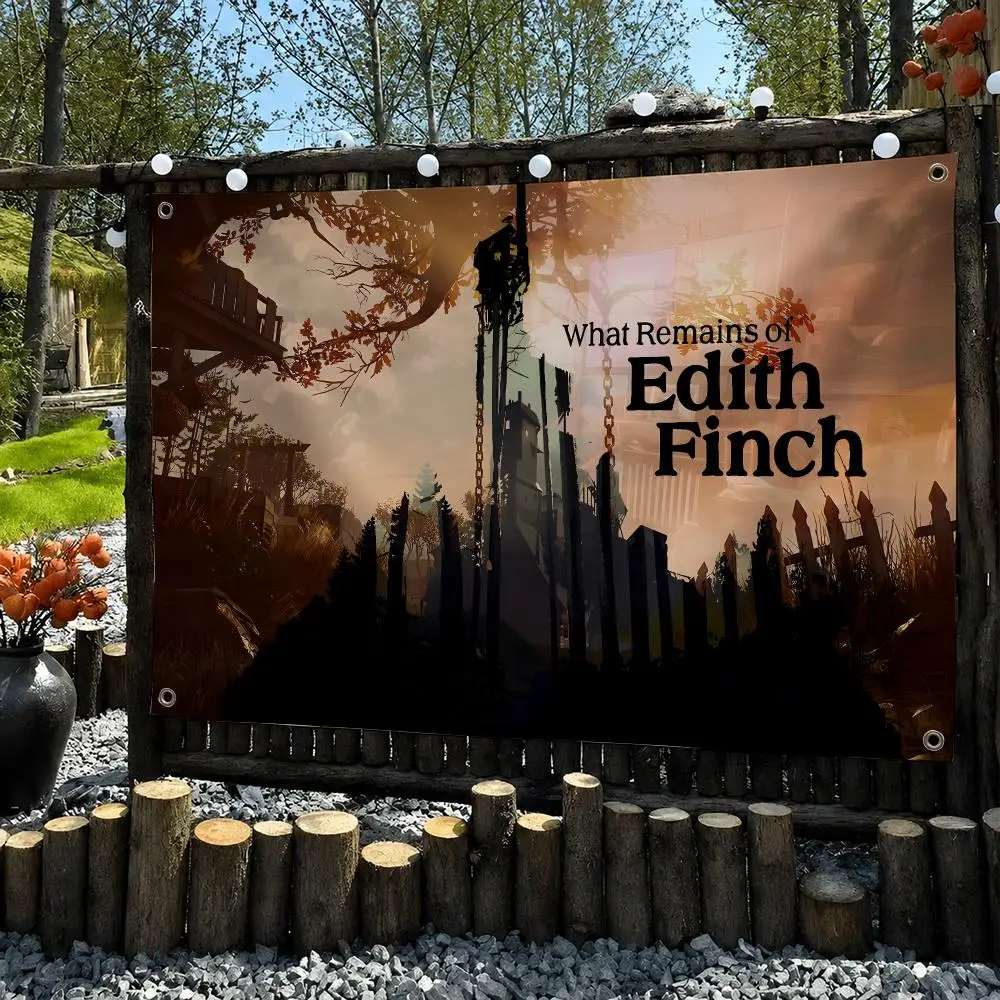 What R-remains Of Edith Finch Flags Wall Hanging Outdoor Garage Room Decorative Fashion Gift Background