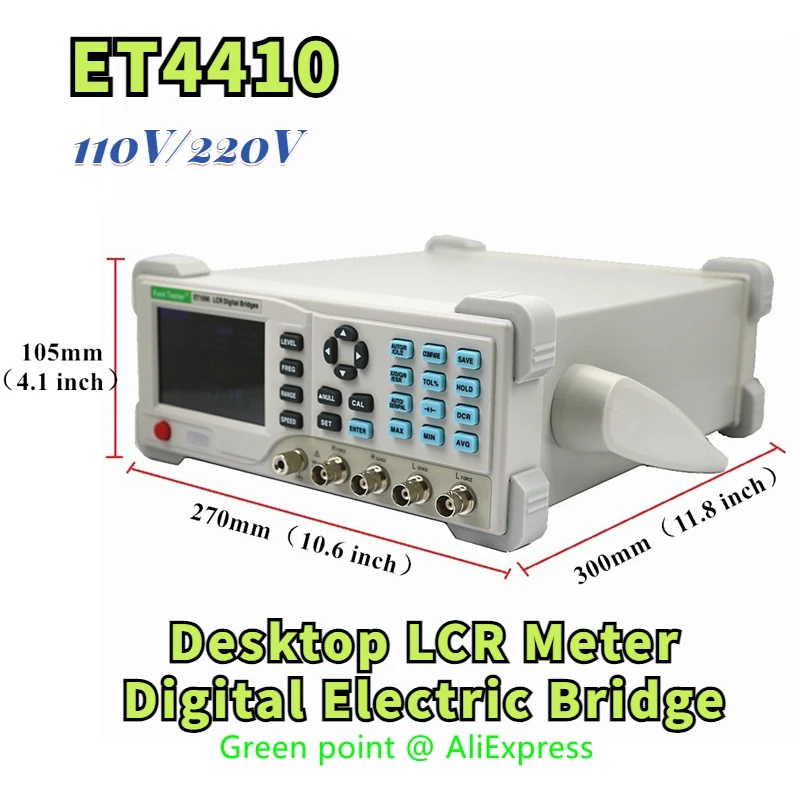 ET4410 Desktop LCR Meter Digital Electric Bridge Capacitance Resistance Inductance Measure Instrument High Quality