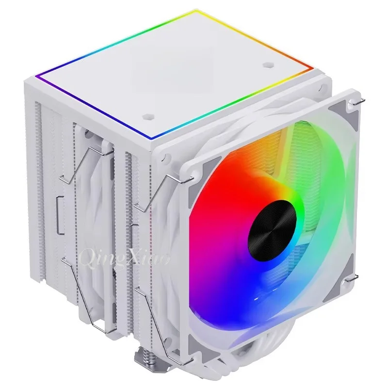 MT660 Large Dual Tower CPU Cooler Multiple Heat Pipes Powerful Silent Air Cooling Fan Fit LGA1700 X99 2011 AM4 AM5 Desktop PC