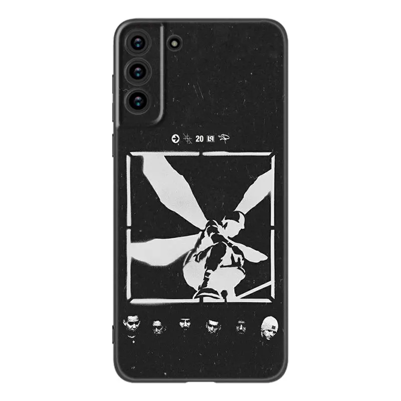 Linkin And Park Black Silicone Phone Case For Samsung Galaxy S23 S21 S20 FE S24 S22 Ultra S10E S10 S9 S8 Plus