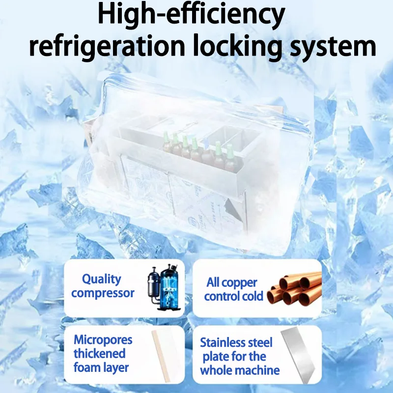 Stainless Steel Sixth-generation Honeycomb Wine Trough bar Counter With Freezer Bar Counter