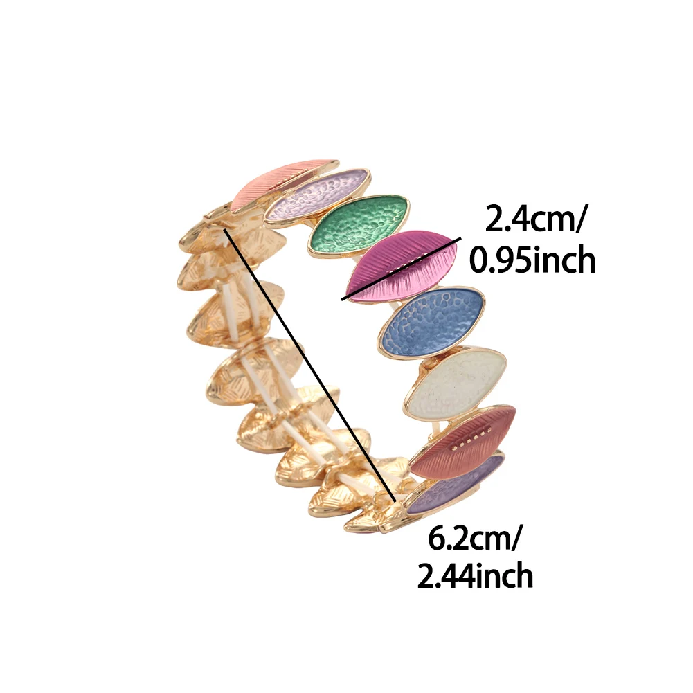 MeiceM 기하학 아연 합금 팔찌, 심플 캐주얼 여성 팔찌, 패션 파티 주얼리 2025, 발렌타인 데이 선물