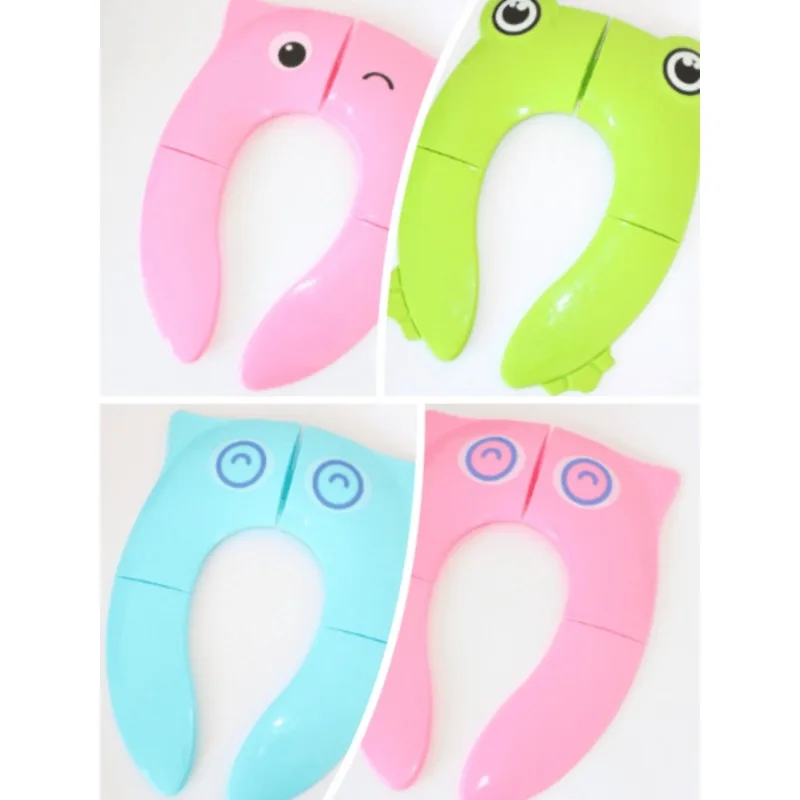 

Детское сиденье для унитаза, складное портативное детское сиденье с героями мультфильмов, чехол для унитаза