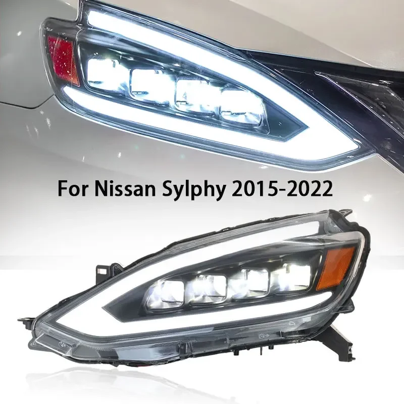 Car Styling Headlights for Nissan Sylphy Sentra LED Headlight 2015-2022 DRL Hid Option Head Lamp Angel Eye Beam Accessories