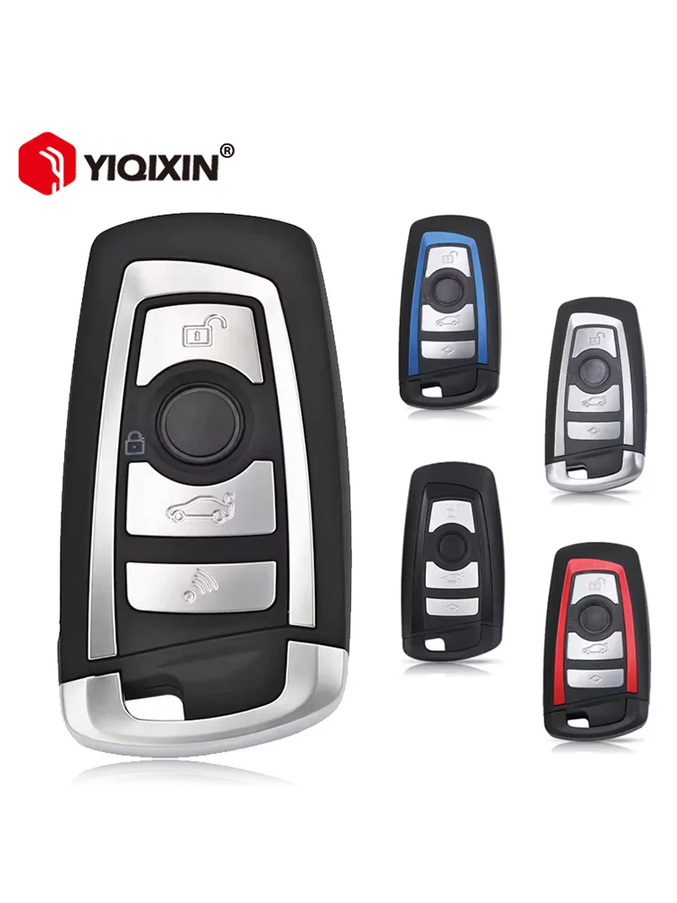 Coque de clé télécommande de voiture, pour BMW série F 1 3 5 7 FEM/BDC CAS4 CAS4 + X1 X3 X4 X5 X6 F20 F22 F30 M2 M3 3GT 2012 – 2017 3/4 boutons