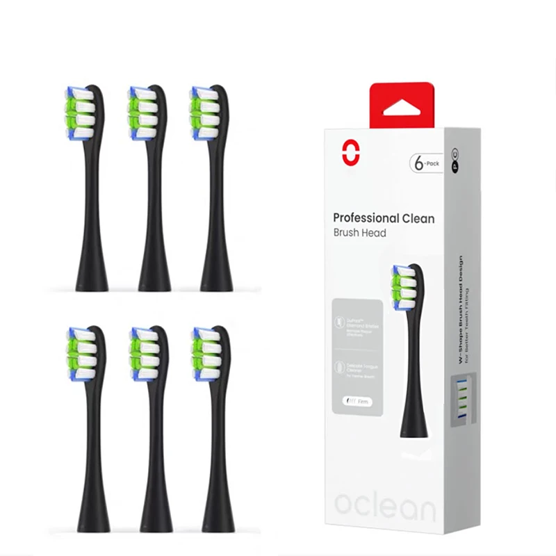 4/6 Stück Original-Ersatzbürstenköpfe für Oclean Flow/X PRO Elite/X Pro/F1/Z1/One/Air2 Sonic Elektrische Zahnbürstenaufsätze