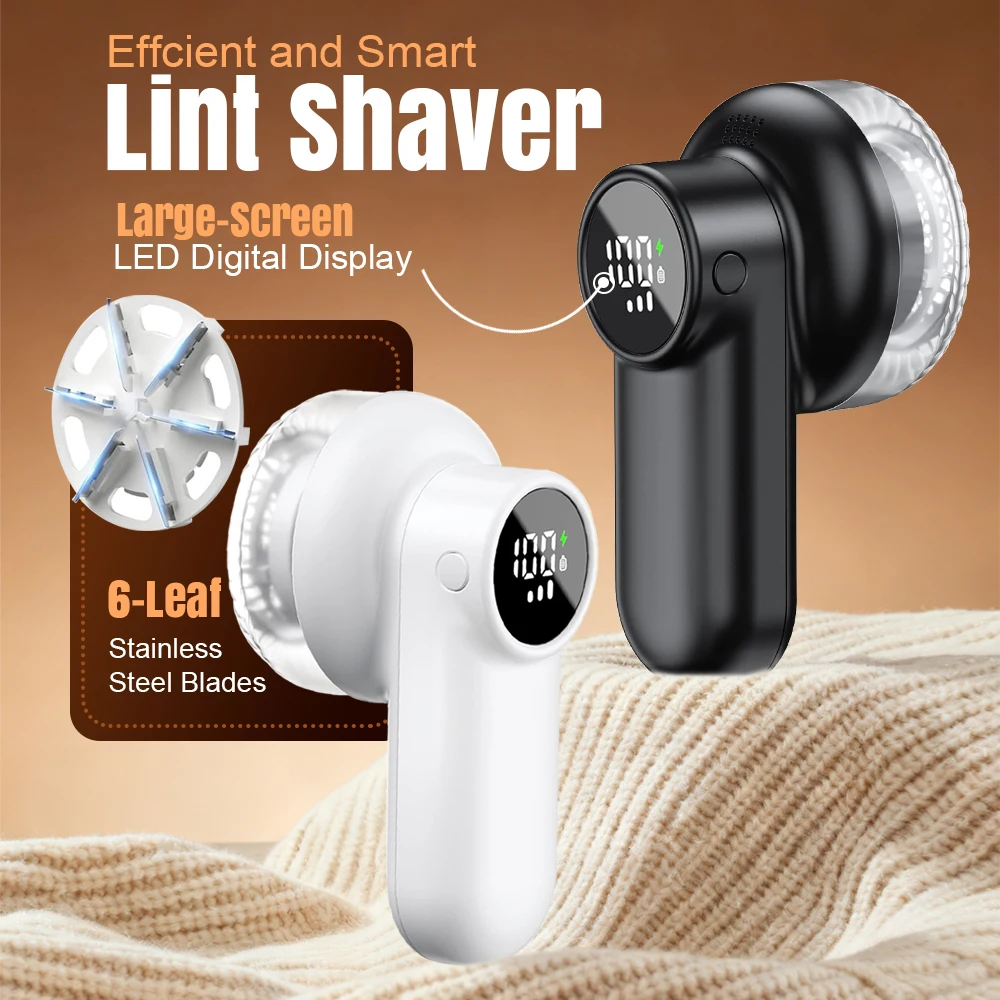 

Электрическая бритва для удаления ворса с цифровым дисплеем для одежды, одеяла для дивана, 3-скоростная перезаряжаемая бритва для свитера