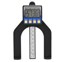 Digital Height Depth Gauge - Horizontal & Vertical Measurement Tool for construction & for mechanical Applications