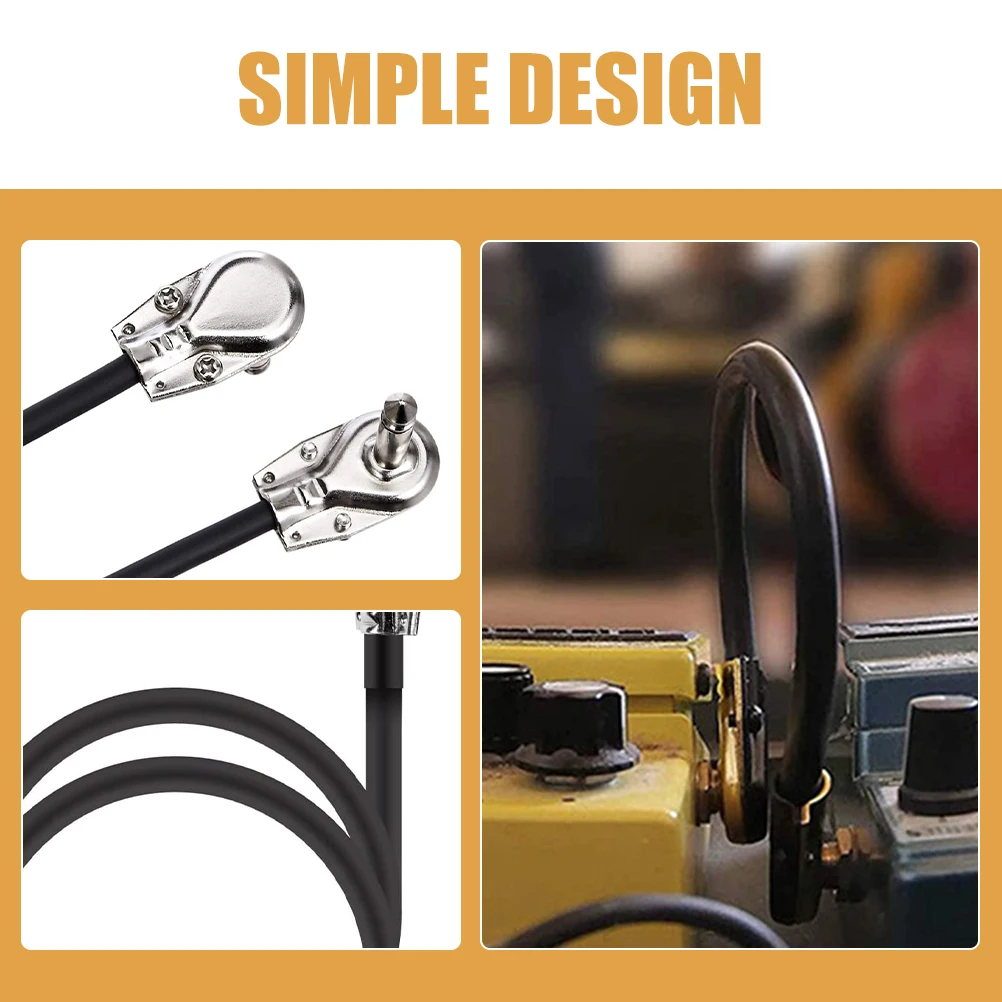 

4 Pcs Electric Guitar Effect Pedal Cables 30cm Flat Head Copper Patch Cord 6 35mm Guitar Accessories Stable Sound Transmission