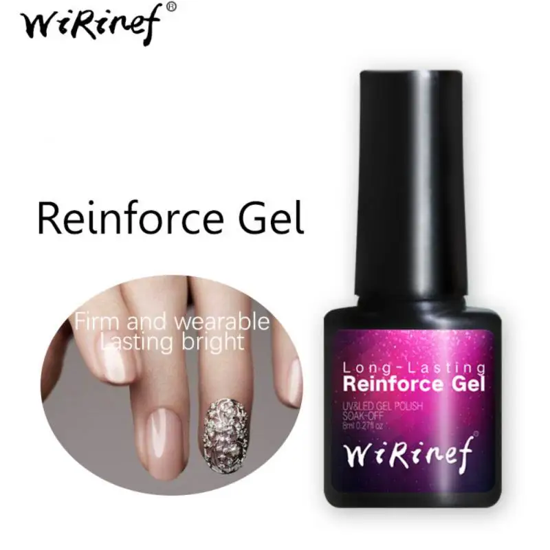 8ml Top Base Coat Gel Polish UV Shiny Sealer Soak Off Reinforce 7ml Long Lasting Nail Art Manicure Gel Lak Varnish Prime Gel