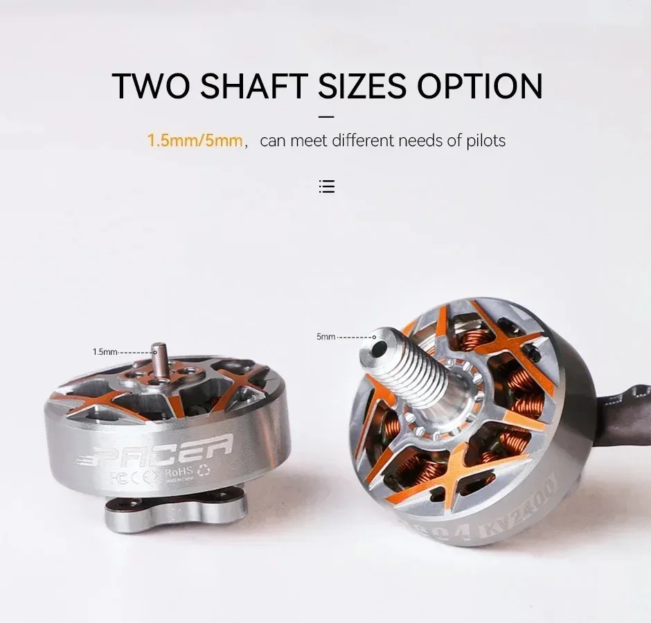 T-MOTOR P1804 Brushless Motor 3400KV 4S / 2400KV 6S 1.5mm/5mm Shaft for FPV Freestyle 3-4inch Toothpick Cinewhoop Drones