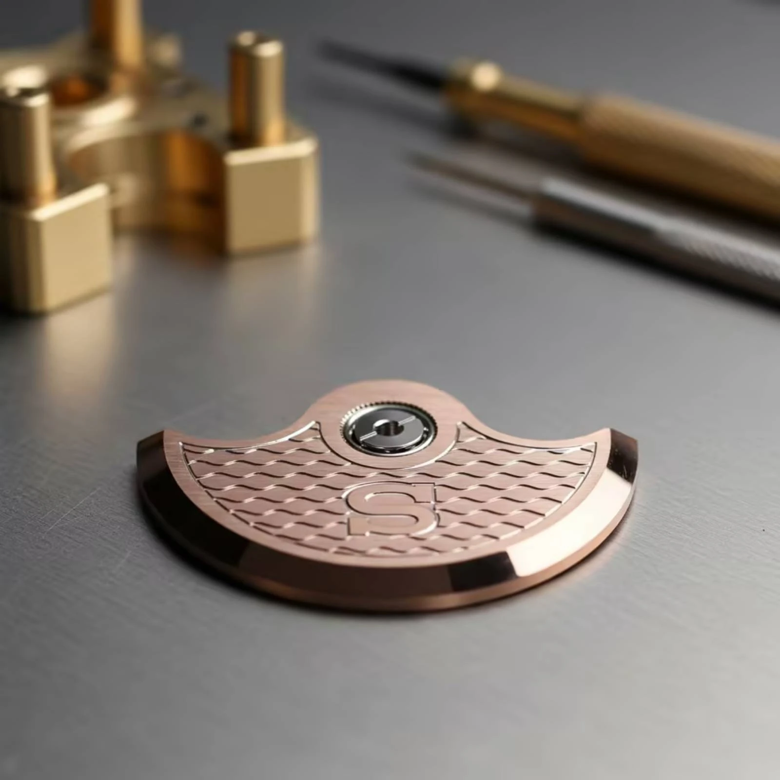 NH35 Rotor Custom Automatic Watch Rotor Movement Component Textured Hardware Fit for Watchmakers