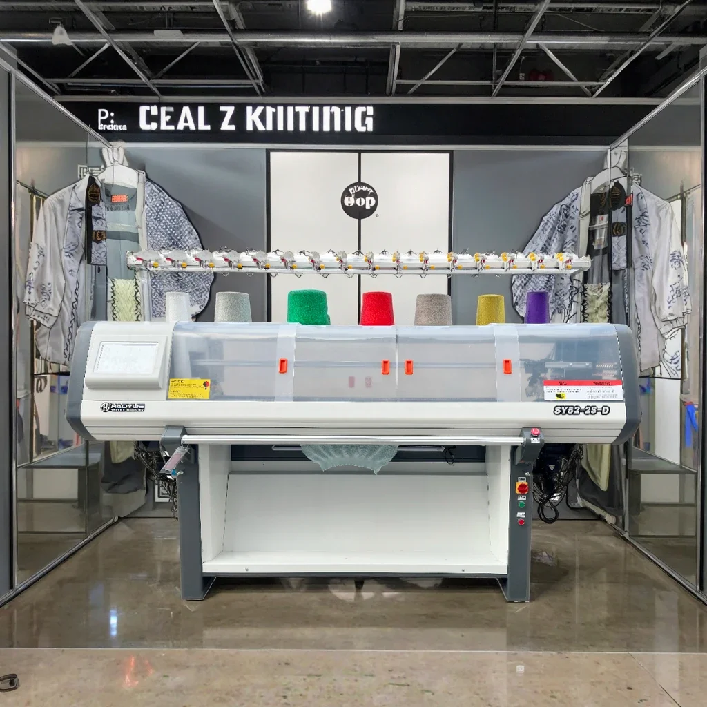 Simple/Direct Double System High-speed Flat Sweater Knitting Machine With Transfer