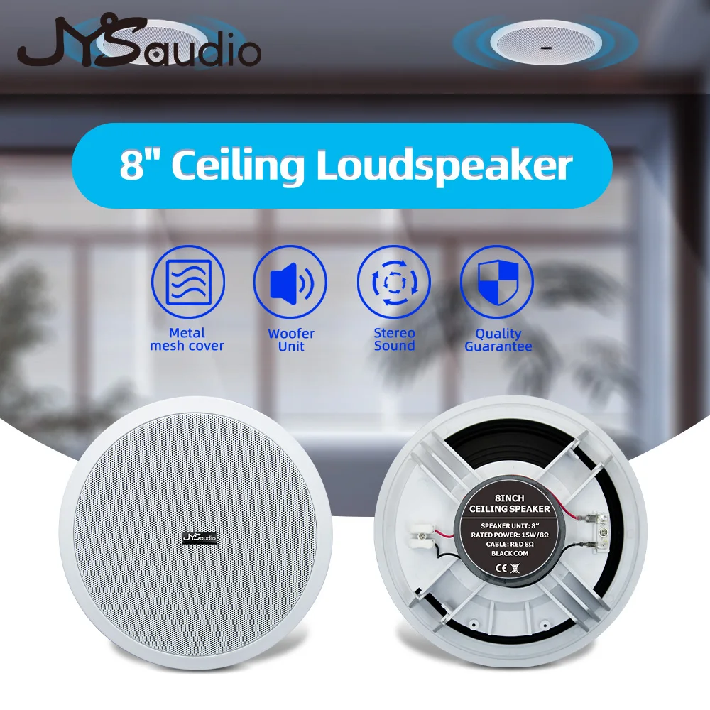 Умный Bluetooth Wi-Fi настенный усилитель Android 10 А звуковая система домашнего кинотеатра с 8-дюймовым стерео потолочным динамиком для жилых помещений