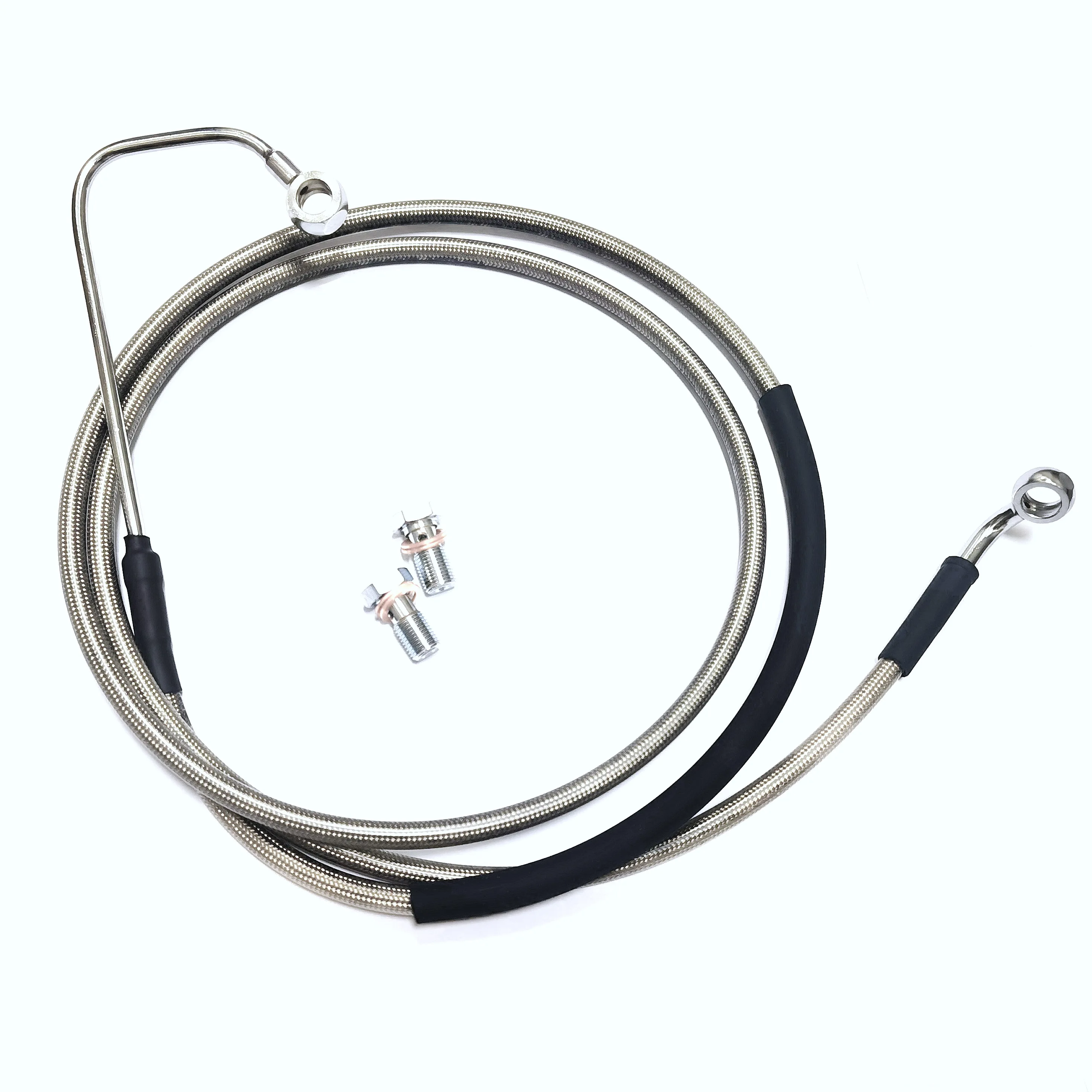 

Extended Front Upper Brake Line ABS For 2009-2013 Harley Davidson Touring Road King Road Glide Street Glide