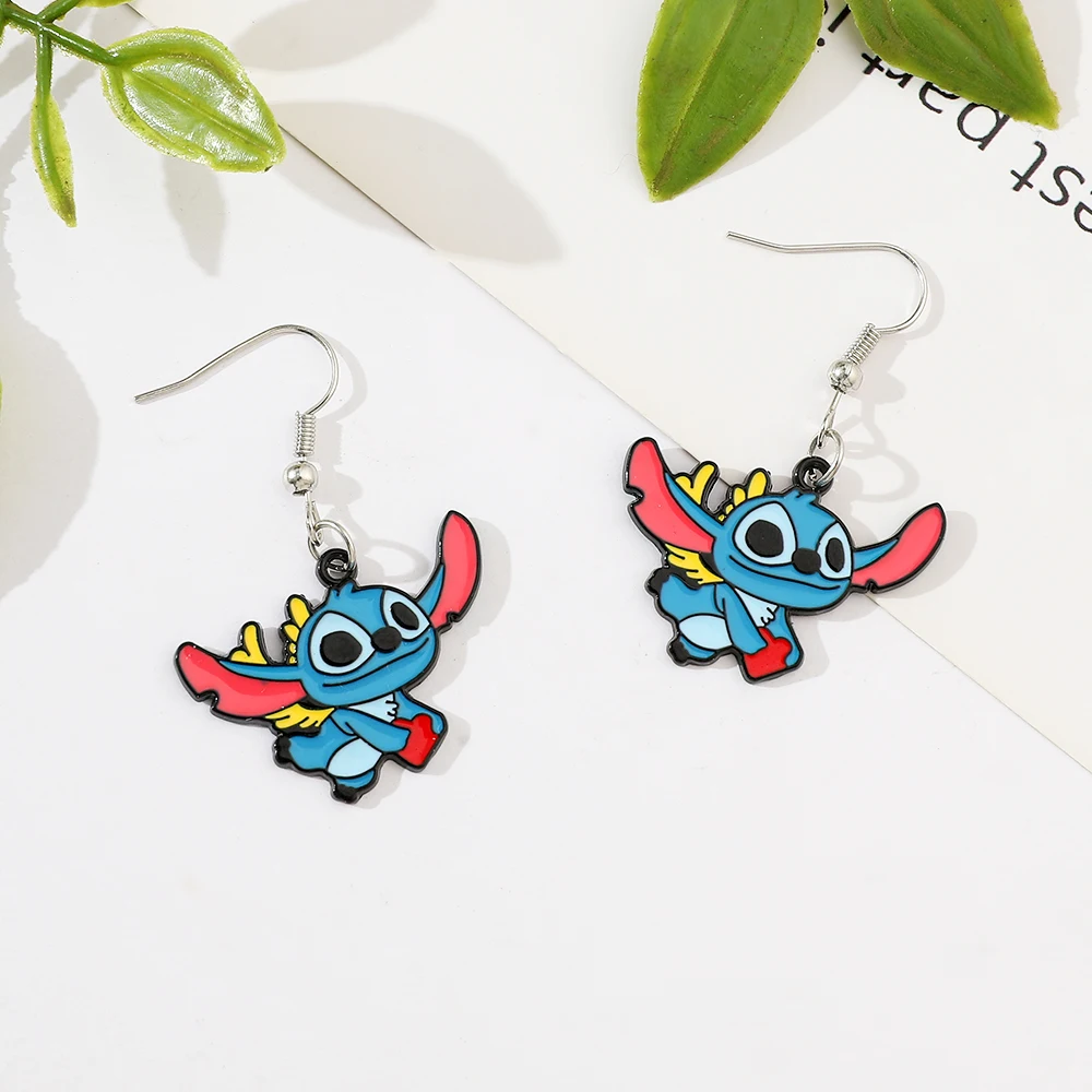 الإبداعية غرزة ملتوي الأقراط الكرتون الغريبة الحيوان تصميم بديل الأزياء والمجوهرات لطيف مضحك الأقراط هدية للفتيات