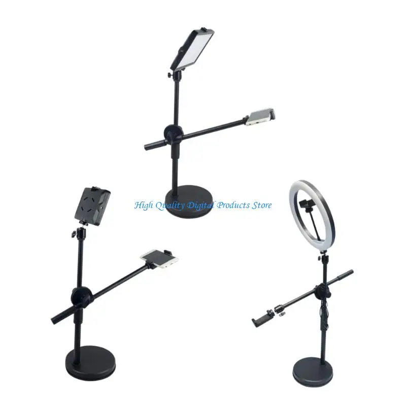 U2JE Overhead Camera Phone Mount for Desk,Photography Stand Tripod for Smartphone Video Recording Phone Holder