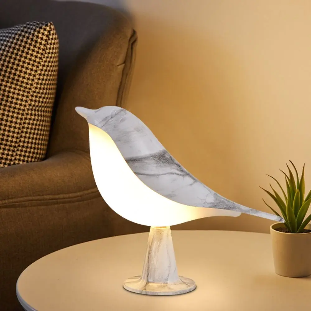 

Gift Bird Shaped Small Desk Lamp Touch Sensor Cordless Bedside Lamps 3 Level Brightness Home Decor Kids Night Light Living Room