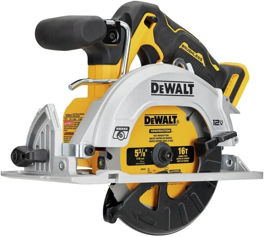 

DEWALT XTREME™ 12V MAX BRUSHLESS 5-3/8" CIRCULAR SAW (Tool Only) (DCS512B)