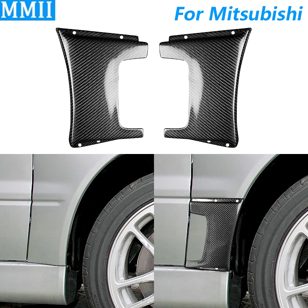 

For Mitsubishi Lancer Evolution EVO 7/8/9th Gen 2002-2009 Real Carbon Fiber Side Fender Vent Cover Car Accessories Modification
