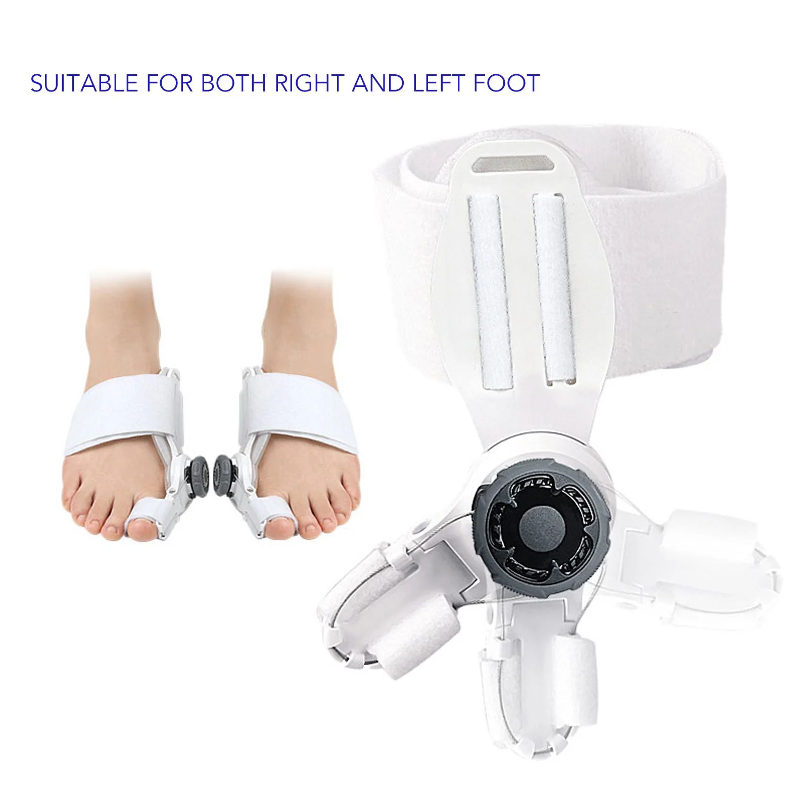 Hallux Valgus Corrector Thicken Orthopedic Bunion Toe Straightener Adjust Degrees Silicone Pad Strength for Daily Use