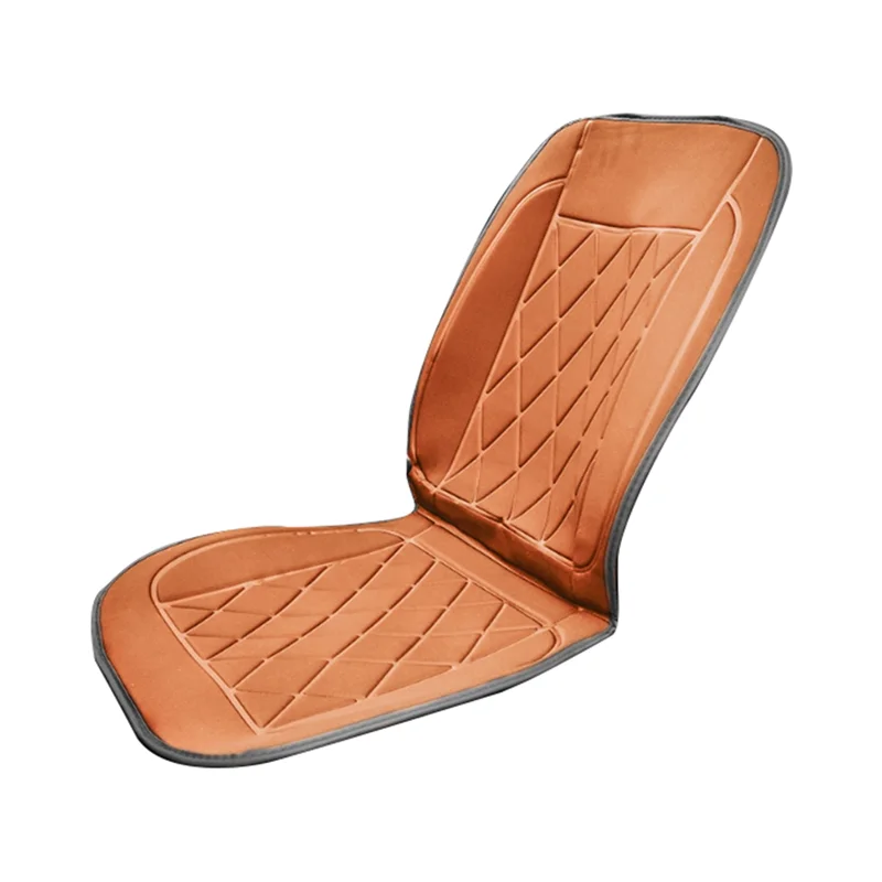 

Efficient 12V Car Seat Heater Fast Heating Car Seat Cover Car Heating Pad Universal Electric Heated Seat Cover Pad,Double,Brown