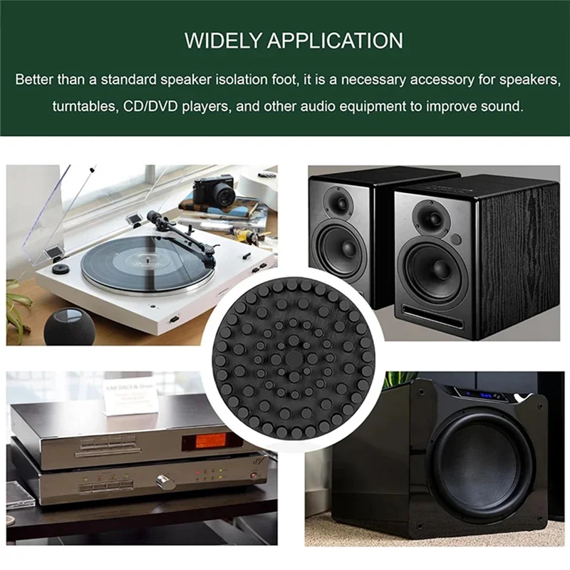 ABVO-مشغل تسجيل المخمدات وسادة صامتة للفونوغراف لنظام Hifi LP فونو القرص الدوار مكبر للصوت 4 قطعة