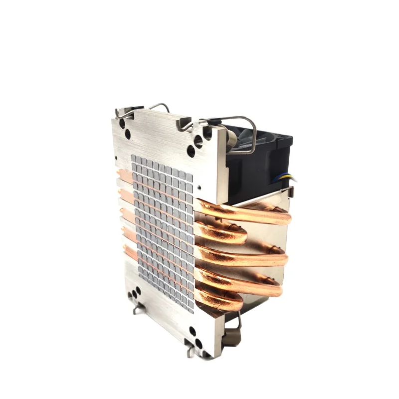 LGA4189 2U Active CPU Cooler With 5 Copper Heatpipes 6025MM PWM Double Ball Fan TDP Up to 300W For Intel 4189 Platform