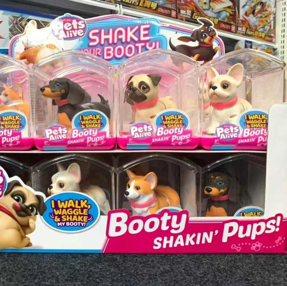 Zuru – Mini ensemble de jouets interactifs pour animaux de compagnie, avec paillettes, accessoires pour animaux de compagnie, jouets décoratifs corgi tridimensionnels