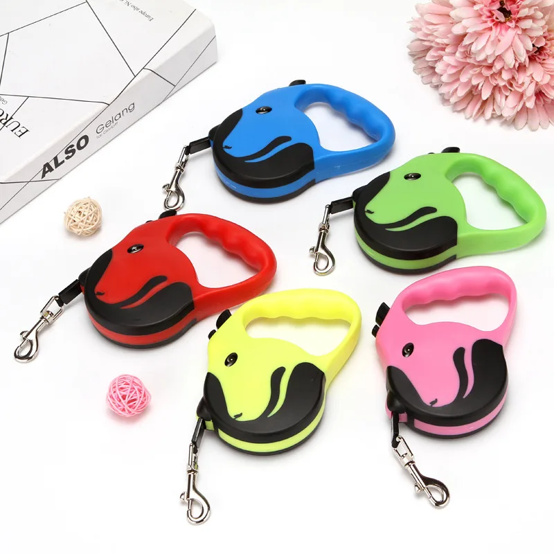 3m 5m Leashes Durable Automatic Retractable Nylon Cat Lead Extension Puppy Walking Running Lead Roulette For Dogs Accessories