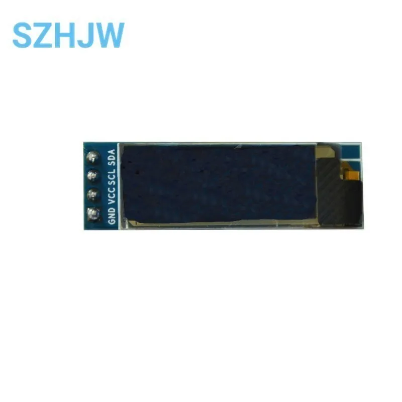 0,91 polegadas 128x32 IIC I2C branco/azul OLED LCD módulo DIY SSD1306 driver IC DC 3.3V 5V para arduino