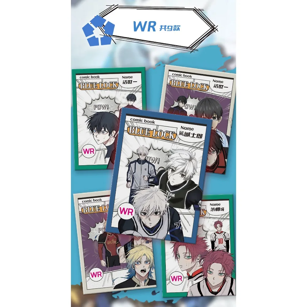 Original BLUE LOCK Collection Cards for Anime Enthusiasts Protagonist Group's Rare Friendly Puzzle Card Toys and Hobbies Gifts