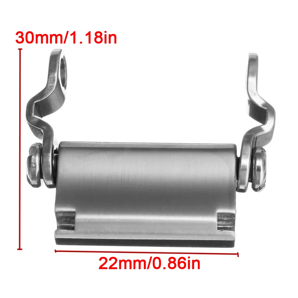 22mm Steel Watch Adapter For Tread Bracelet Multi-Functional Tool  Bracelet Buckle Strap Push Button Bracelet Link Clasp