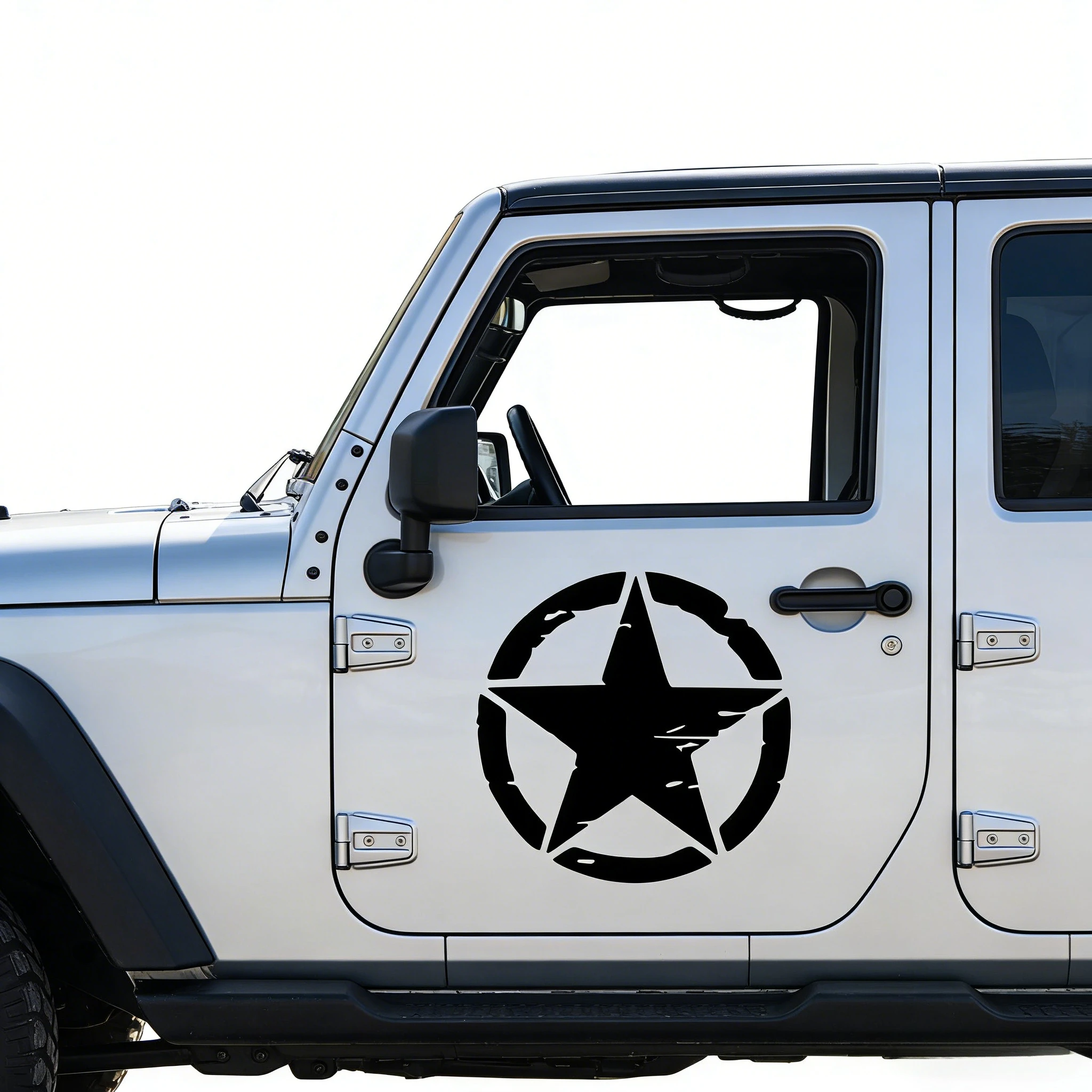 

Universal Military Tactical Star Sticker High Quality Waterproof Sunscreen Auto Decal Car Truck SUV Exterior Decor Accessories