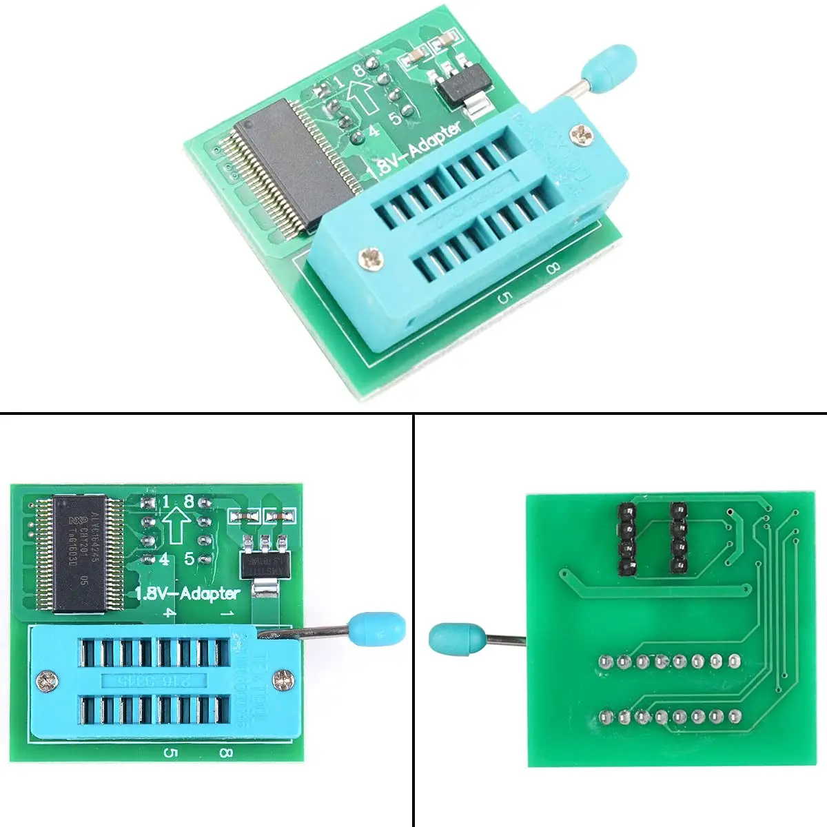 EEPROM BIOS USB Programmer CH341A + SOIC8 Clip + 1.8V Adapter + SOIC8 Adapter for 24 25 Series Flash