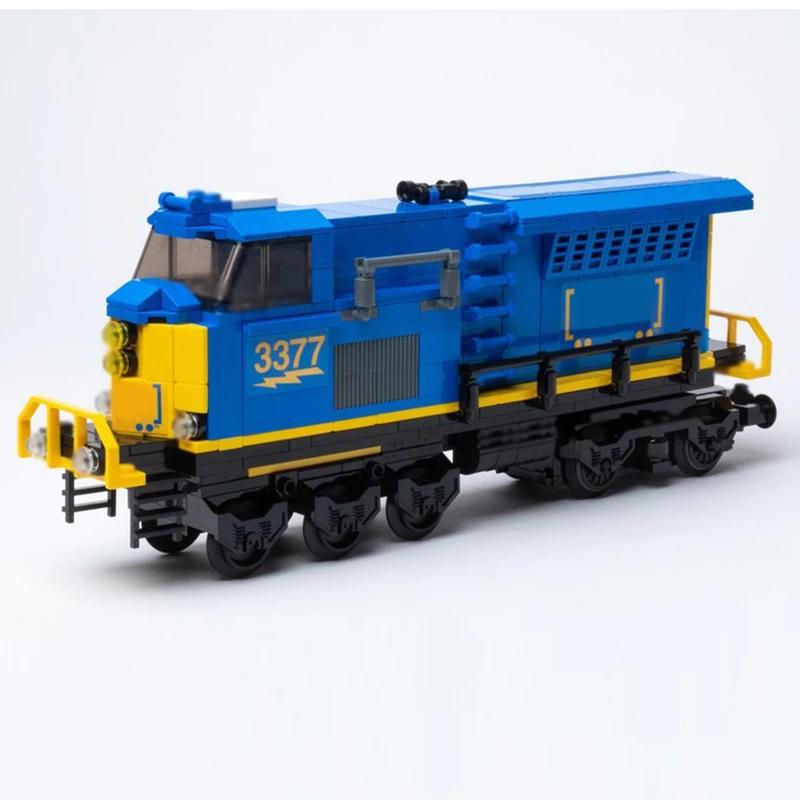 Modelo de carro de cidade moc tijolos de construção locomotiva de carga ferroviária tecnologia modular presentes feriado montar crianças brinquedos terno